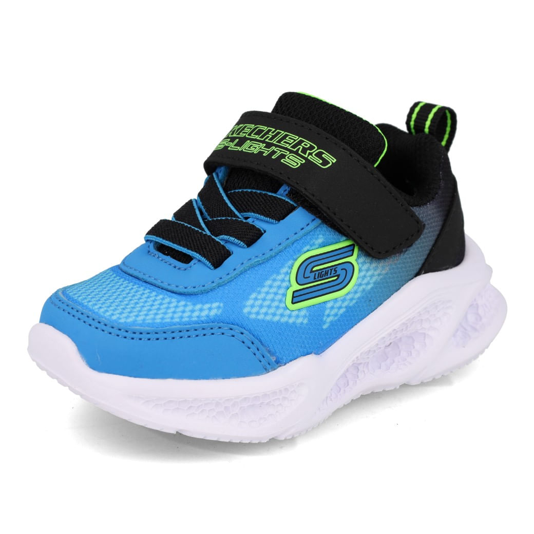 Skechers Tenis METEOR LIGHTS 401495N-BKBL Preto-Azul Sint_9__